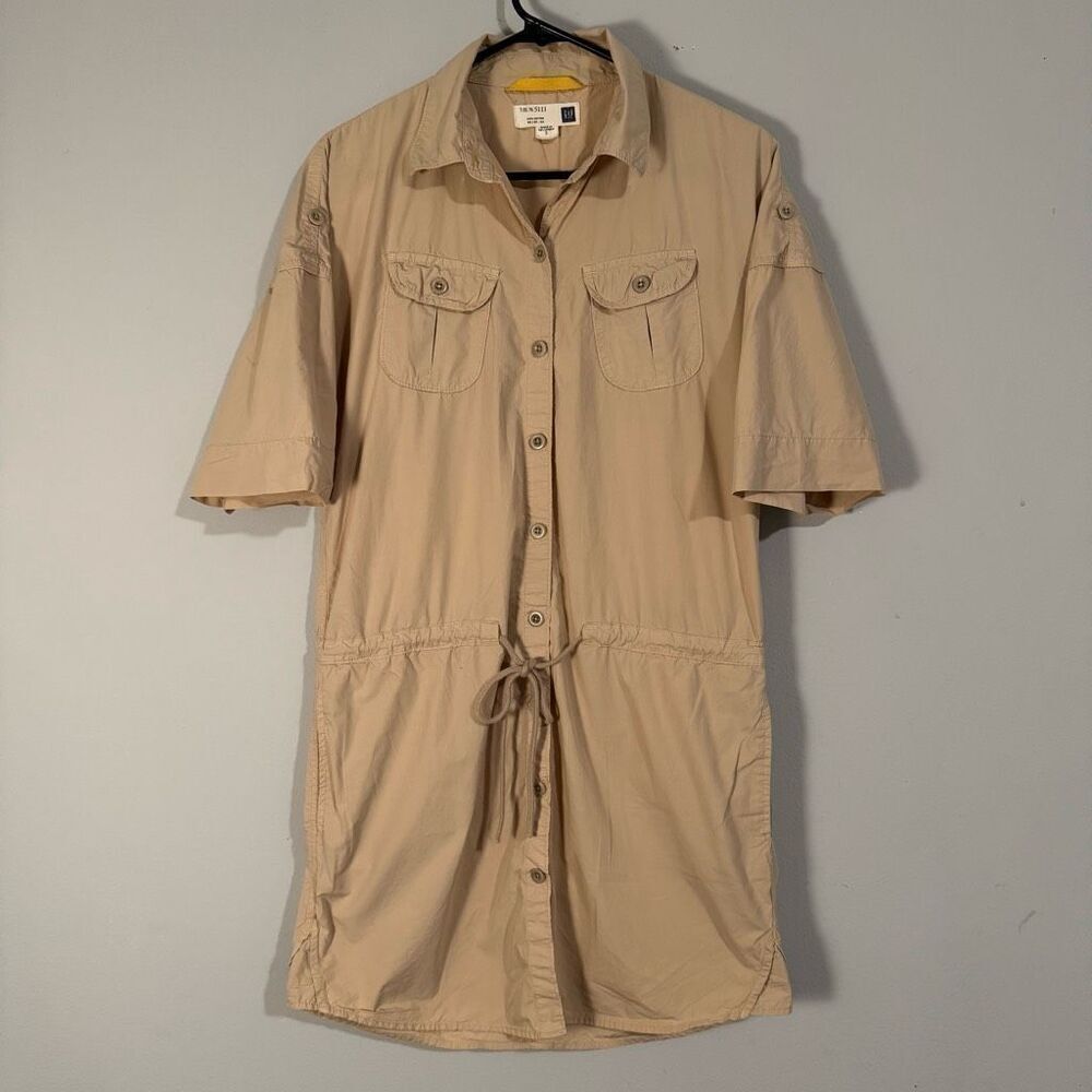 GAP Y2K Cotton Utility Shirt Dress S